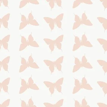 Seamless butterfly silhouette repeat pattern vector 스톡 일러스트