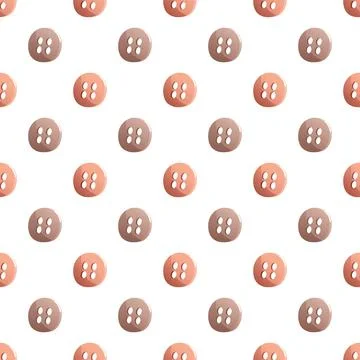 Seamless button pattern on a white background. It is perfect for packaging de Stock Illustration