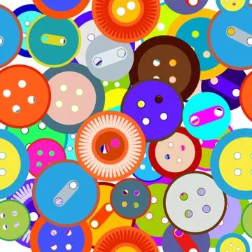 Seamless buttons Ilustração Stock