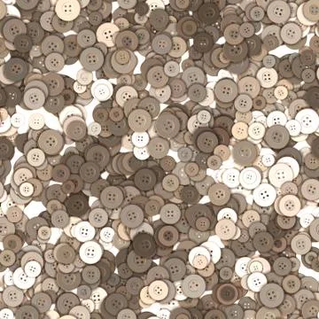 Seamless buttons pattern Stock Illustration