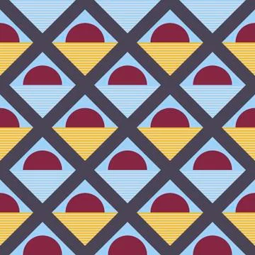 Seamless cage vector background Stock Illustration