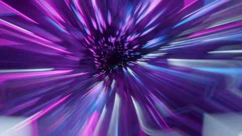 Seamless camera movement through hyper tunnel. Stock Footage 221152215