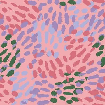 Seamless camouflage from dot shape pattern on pink background , greeting card Stock Illustration