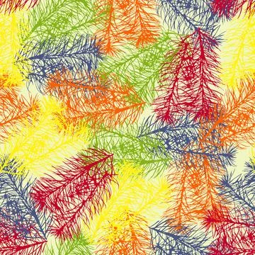 Seamless camouflage with mixed leaves pattern background for fashion fabric Stock Illustration