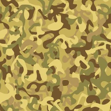 Seamless camouflage pattern in green tones Stock Illustration