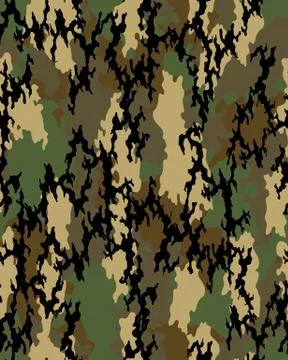Seamless  camouflage pattern Stock Illustration
