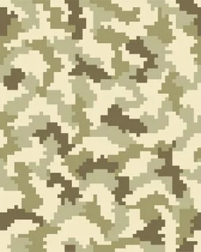 Seamless camouflage pattern Stock Illustration