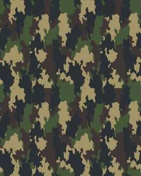 Seamless camouflage pattern Stock Illustration