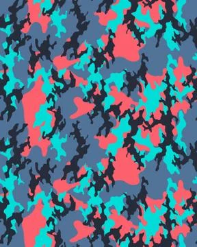 Seamless camouflage pattern Stock Illustration