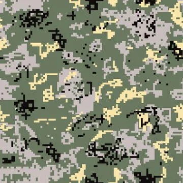 Seamless camouflage pattern Stock Illustration
