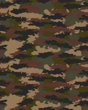 Seamless camouflage pattern Stock Illustration