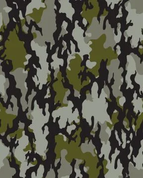 Seamless camouflage pattern Stock Illustration