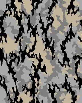 Seamless camouflage pattern Stock Illustration