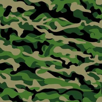Seamless camouflage pattern Stock Illustration