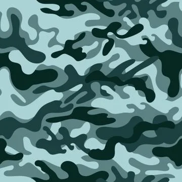 Seamless camouflage pattern Stock Illustration