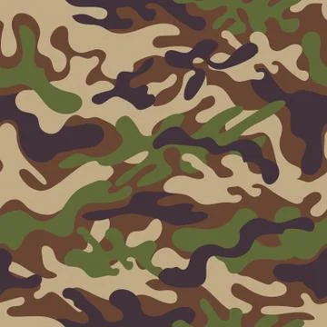 Seamless camouflage pattern Stock Illustration