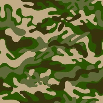 Seamless camouflage pattern Stock Illustration