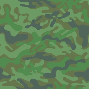 Seamless camouflage pattern Stock Illustration