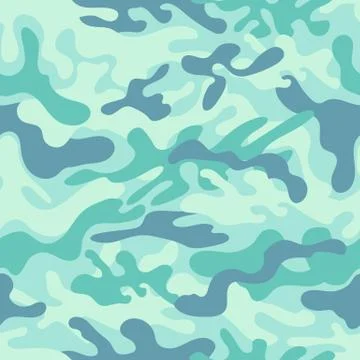 Seamless camouflage pattern Stock Illustration