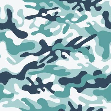Seamless camouflage pattern Stock Illustration