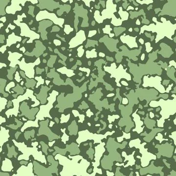 Seamless camouflage pattern with mosaic of abstract stains. Military and army Stock Illustration