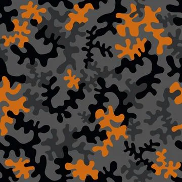 Seamless camouflage pattern - vector illustration Stock Illustration