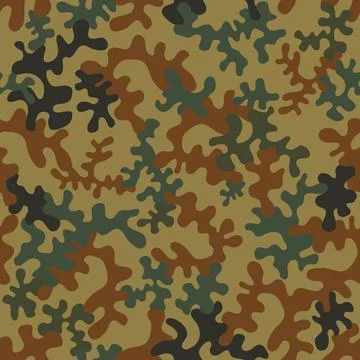Seamless camouflage pattern - vector illustration Stock Illustration