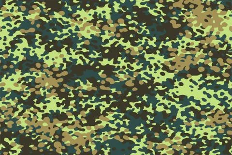 Seamless camouflage texture skin pattern vector for military textile.  Stock Illustration