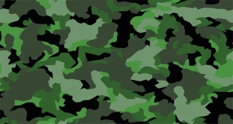 Seamless camouflage texture skin pattern vector for military textile. Stock Illustration