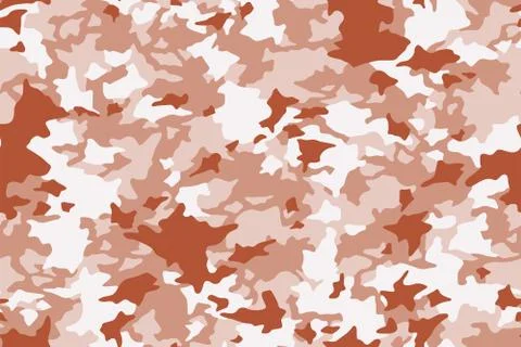 Seamless camouflage texture skin pattern vector for military textile. Stock Illustration