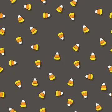 Seamless candy corn pattern vector illustration Stock Illustration