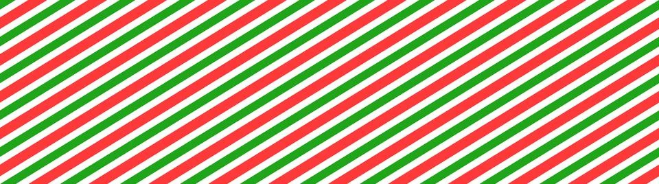 Seamless candy stripe pattern with diagonal red and green lines. Cane pattern Illustrazione stock