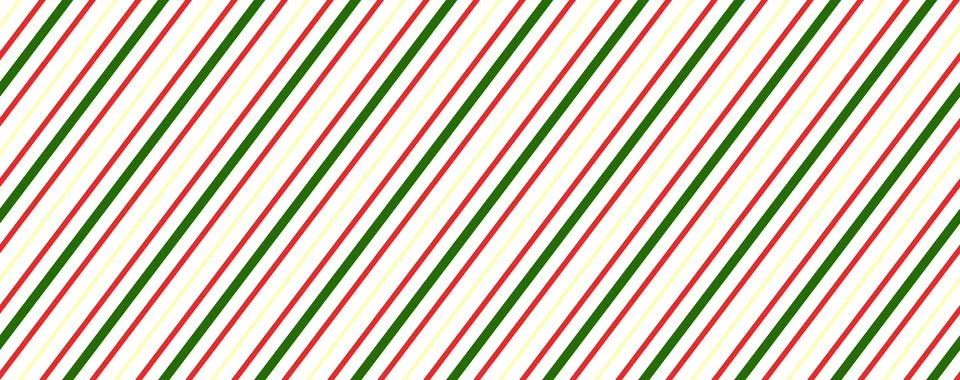 Seamless candy stripe pattern with diagonal red and green lines. Cane pattern Stock Illustration
