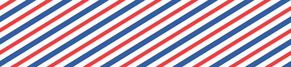 Seamless candy stripe pattern with diagonal red and blue lines. Cane pattern Illustrazione stock