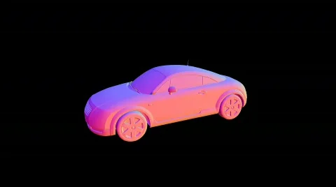 Seamless Car Animation with Alpha Stock Footage 288744