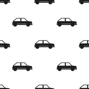 Seamless car pattern Stock Illustration