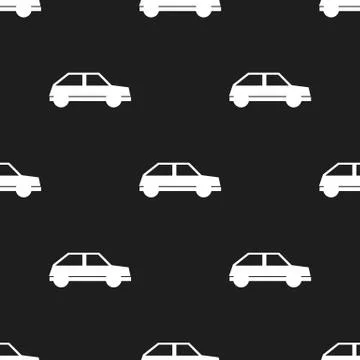 Seamless car pattern Stock Illustration