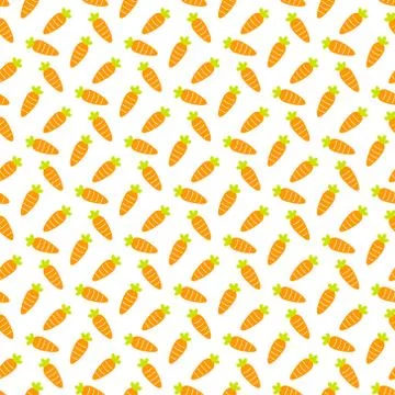 Seamless carrot pattern and background vector illustration Illustrazione stock