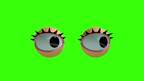 Seamless cartoon animation in 4K format depicting stylized human eyes. Stock-Footage 332302876