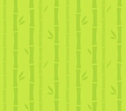 Seamless cartoon bamboo pattern Stock Illustration