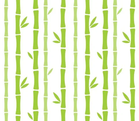 Seamless cartoon bamboo pattern Stock Illustration