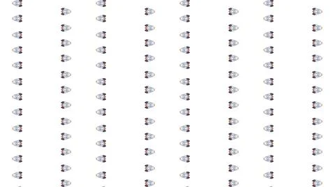Seamless cartoon rocket pattern on white background illustration. Stock Illustration