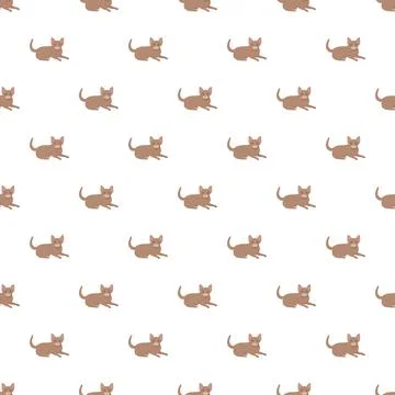 Seamless cat pattern adorning backdrop with minimalist design Stock-Illustration