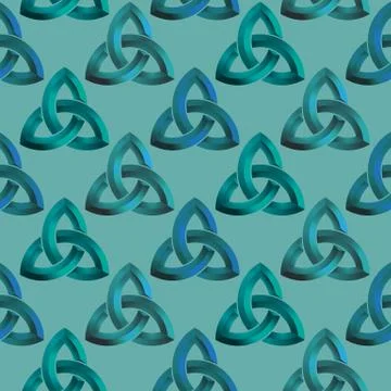 Seamless Celtic knot background Stock Illustration