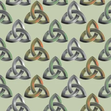 Seamless Celtic knot background Stock Illustration