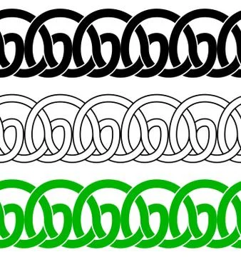 Seamless celtic ornaments Stock Illustration