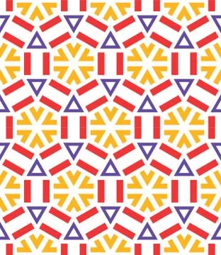 Seamless ceramic winter snowflake pattern Stock Illustration