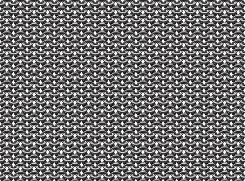 Seamless chainmail pattern white Stock Illustration