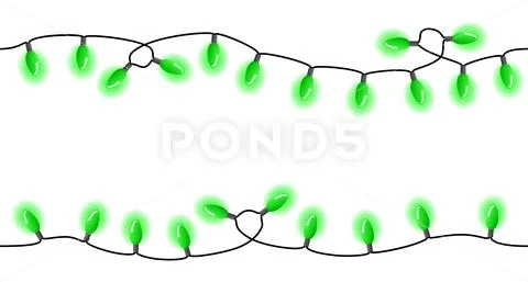 Seamless chains of  lights Ilustraciones de archivo