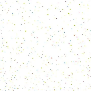 Seamless chaotic colorful dots pattern. Abstract vector pattern for holiday d Illustrazione stock